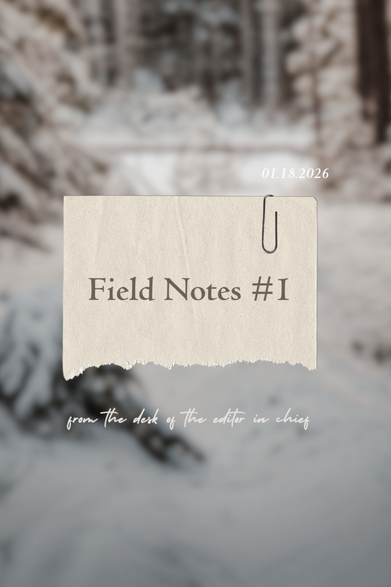 Field Notes #1